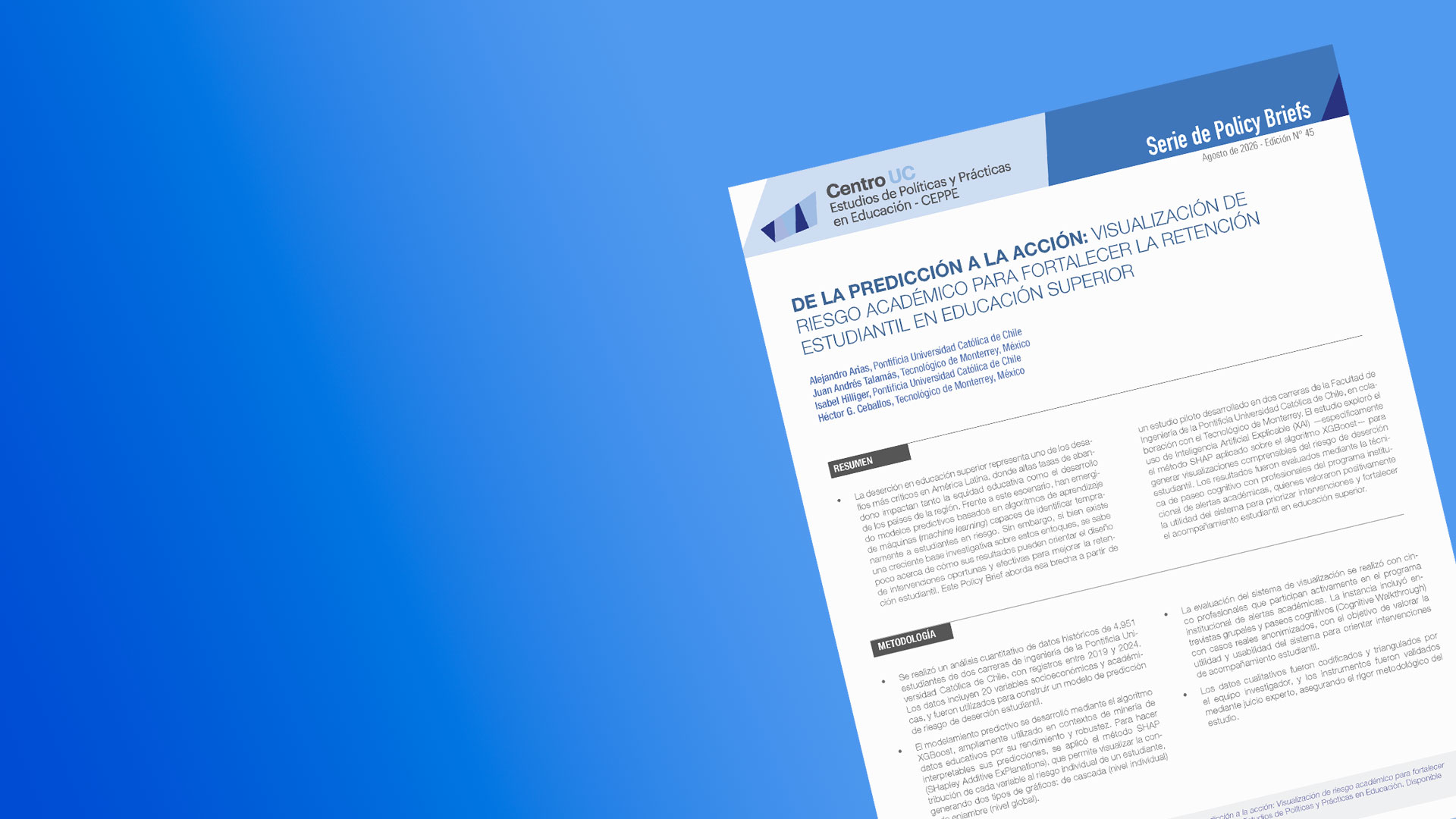 Revisa acá el nuevo Policy Brief