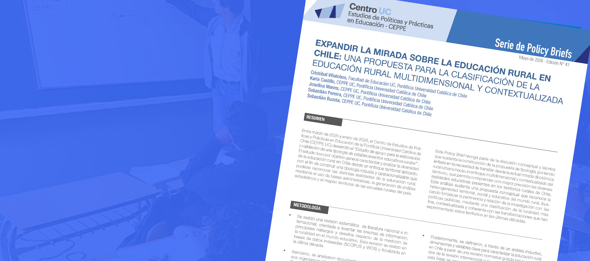 Revisa acá el nuevo Policy Brief